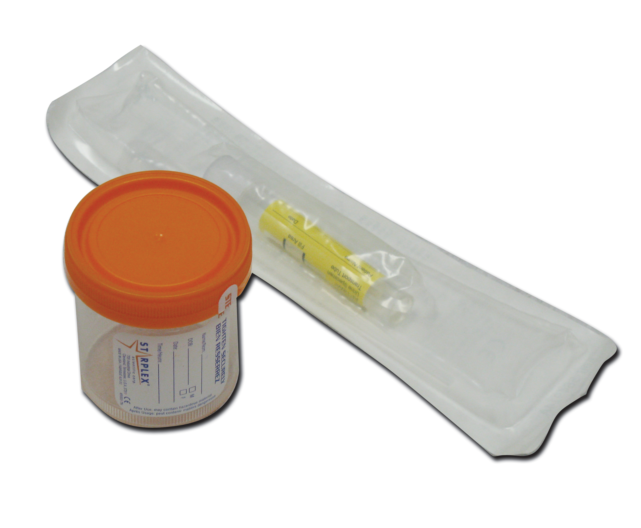 urine sample cup and STI test
