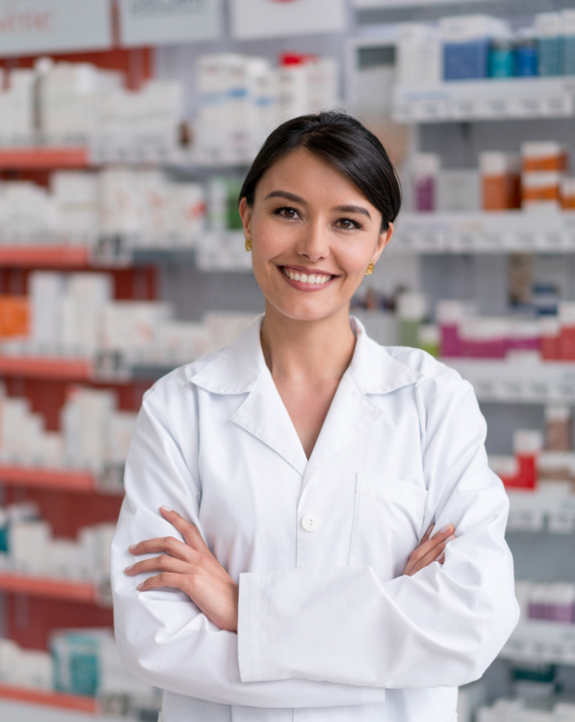 Smiling pharmacist