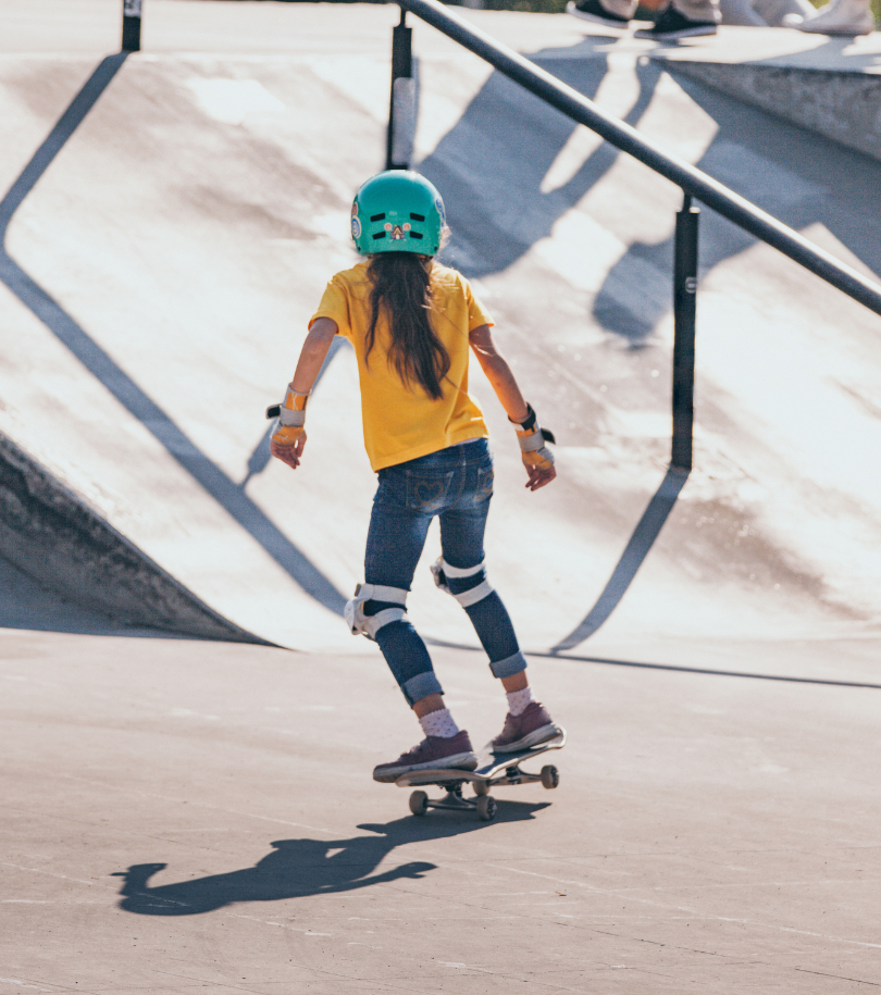 girl skateboarding