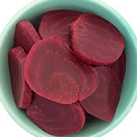 fresh beets in a bowl