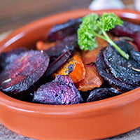 roasted beets ready to serve