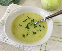 Kohlrabi cream soup 